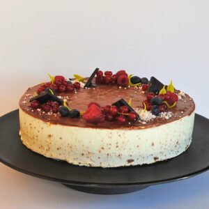 Minttukrokantti moussekakku